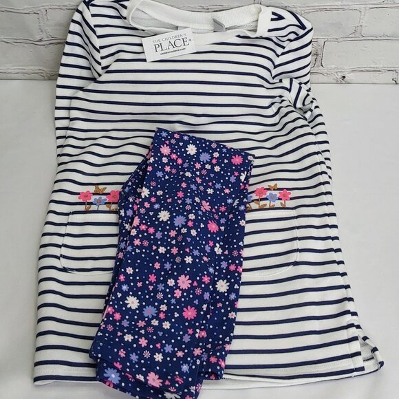 'THE CHILDREN'S PLACE' 'BOUQUETS & BUTTERFLIES' LONG-SLEEVE TOP & LEGGINGS SET - Picture 4 of 13